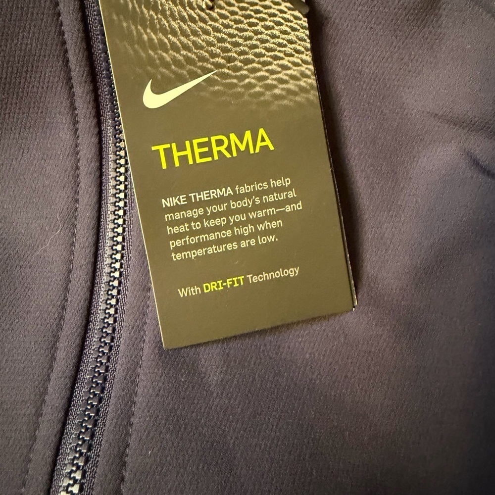 NWT Nike Men's Navy and White Football Baseball Windbreaker 2XL Therma Dri-Fit - Picture 10 of 10